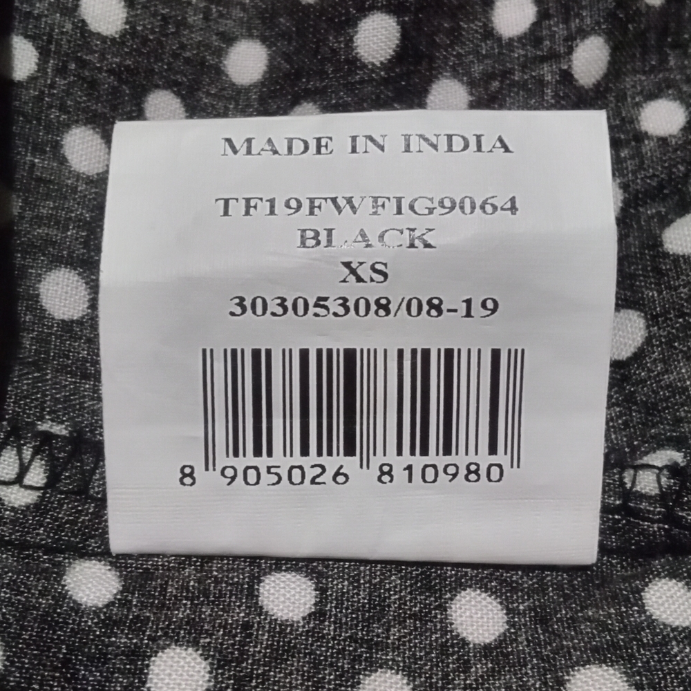 FIG Black Polka Dot Blouse - Picture 5 of 6